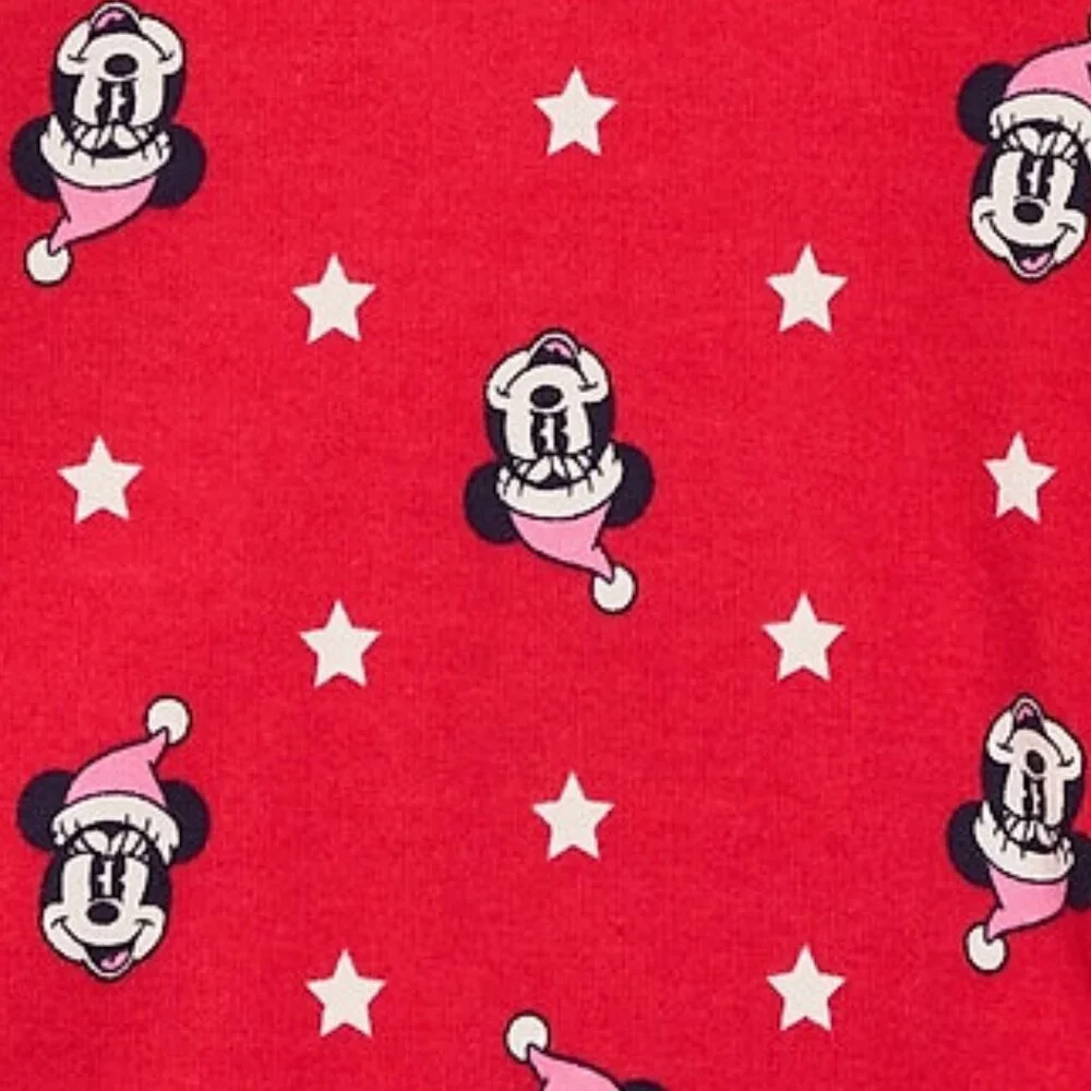 Disney Gap Toddler Kids Minnie Mouse Christmas 100% Organic Cotton PJ Set 6